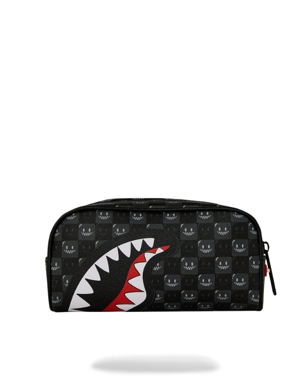 Sharks In Paris Wtf Bubbly Black Check Pouch