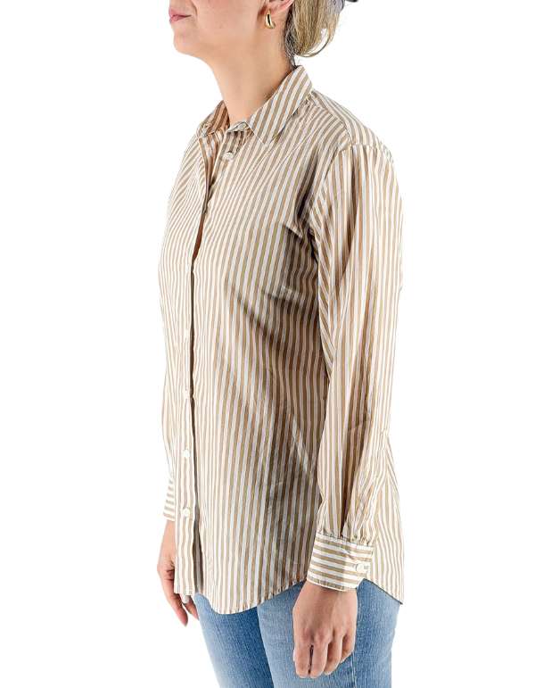Camicia Brigitte Cotton Sb Beach Stripes V 11 Emb