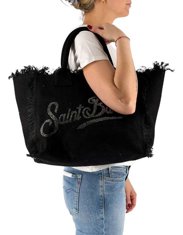 Borsa Vanity Nera Con Strass 00