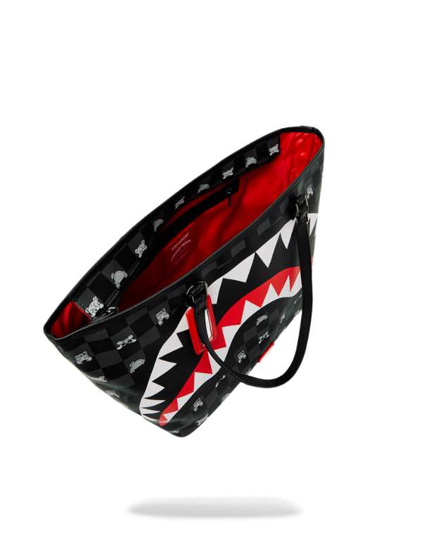 Tote Gray Peeking Character Check