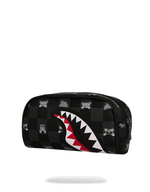 Gray Peeking Character Pencil Case