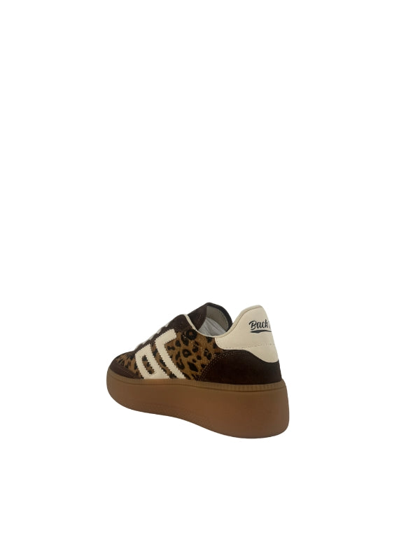 Sneaker Xxl Fur Leo Cuoio/Butter