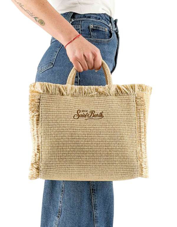 Borsa a Mano con Tracolla Colette Straw N Strass 18 Emb