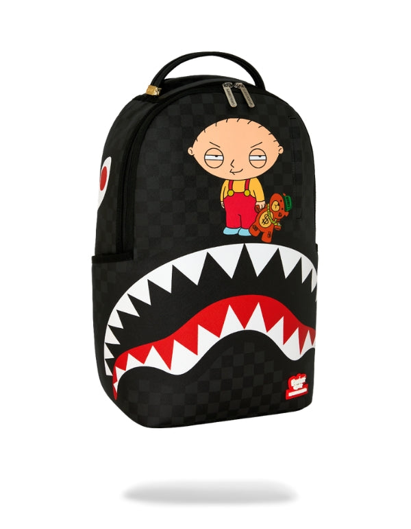 Family Guy Stewie Holding Bear Keychain Backpack