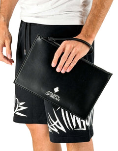 Pochette Black Logo White