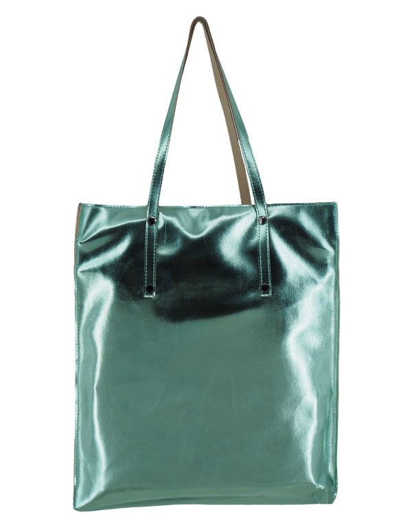 SHOPPER IN ECOPELLE VERDE