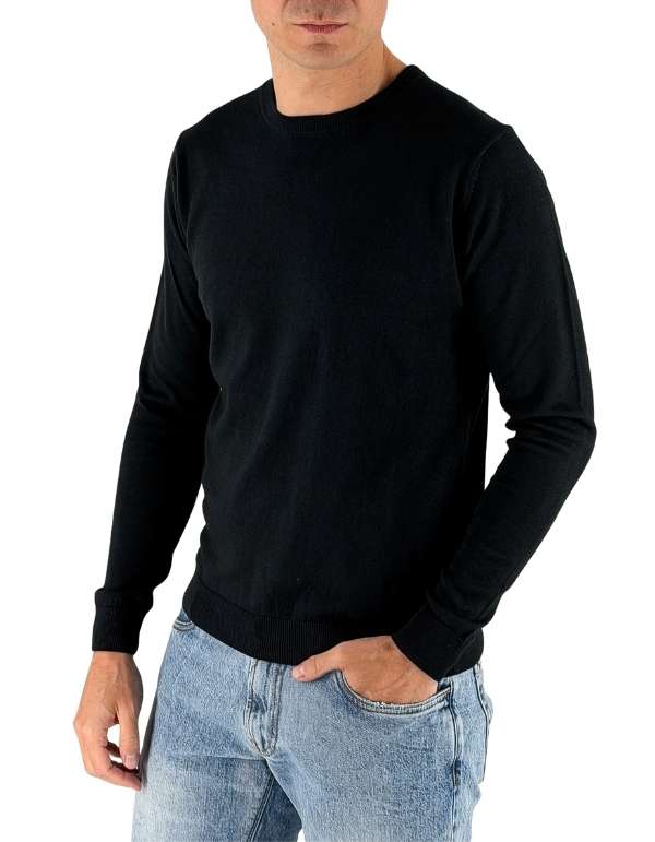 Maglia 100% Cotone Corniglia Nera