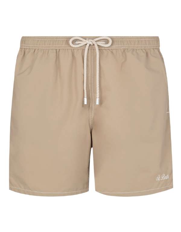 Men's Swim Trunks Patmos Toile Beige