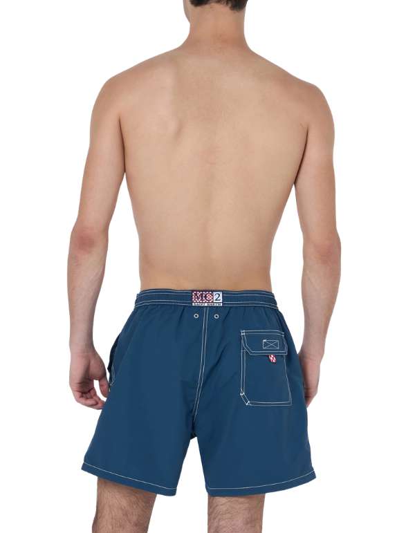 Men's Swim Trunks MC2 Saint Barth Pocket Patmos Marine Blue