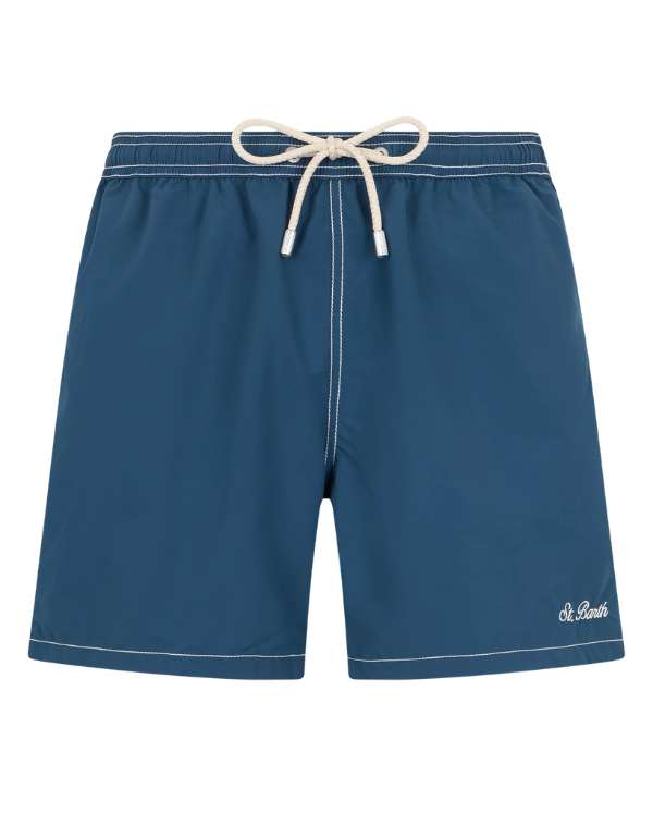 Men's Swim Trunks MC2 Saint Barth Pocket Patmos Marine Blue