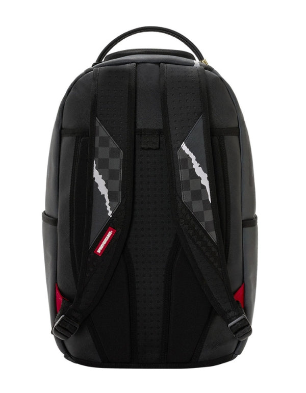 Zaino Center Rip Revealing Gray Check Backpack