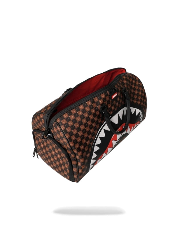 Borsone Sharks In Paris Wtf Bubble Brown Check Duffle