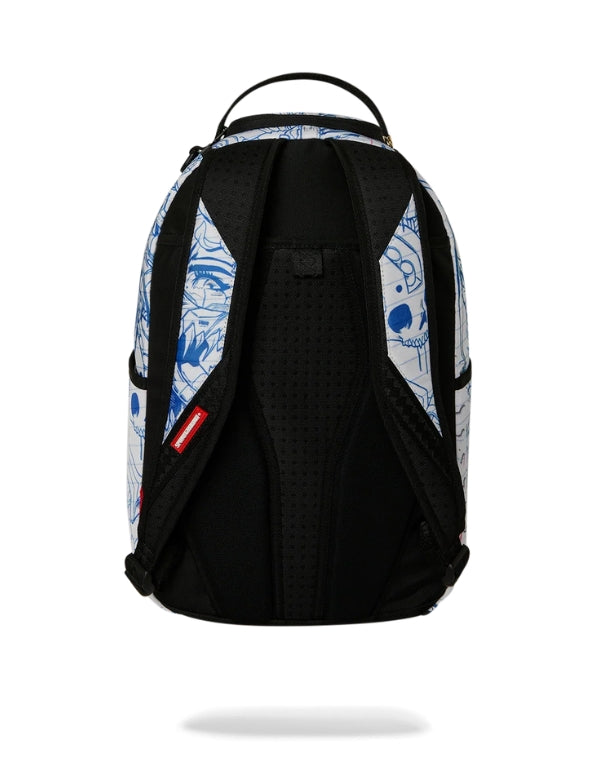 Blue Ink Doodle Backpack