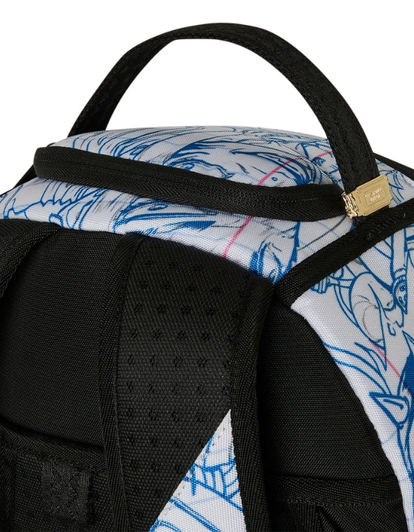 Blue Ink Doodle Backpack