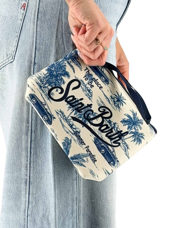Aline Beach Car Toile Pouch 1061