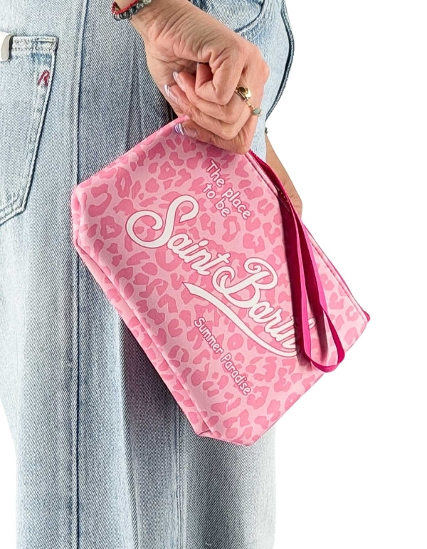 Aline Pastel Leopard 21 Clutch