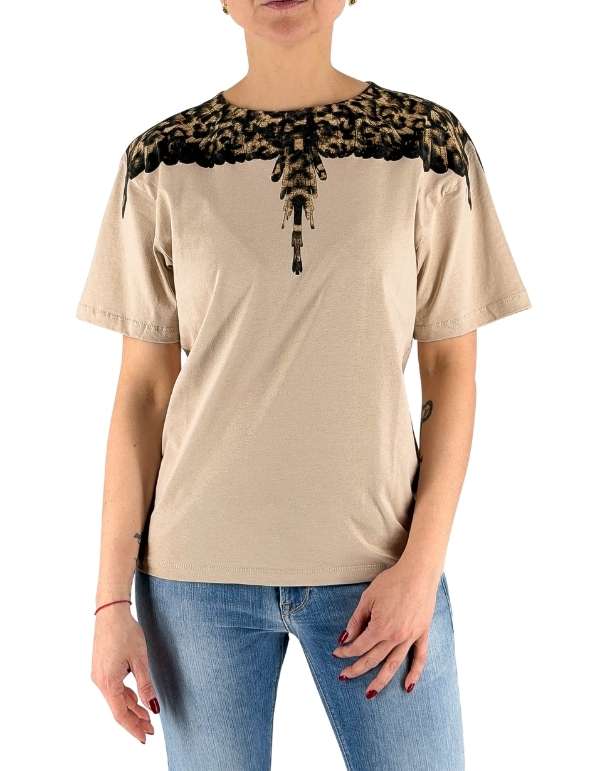 T-Shirt Donna Wings Leo In Cotone