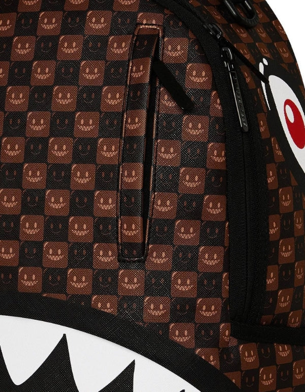 Zaino Sharks In Paris Wtf Bubble Brown Check Backpack