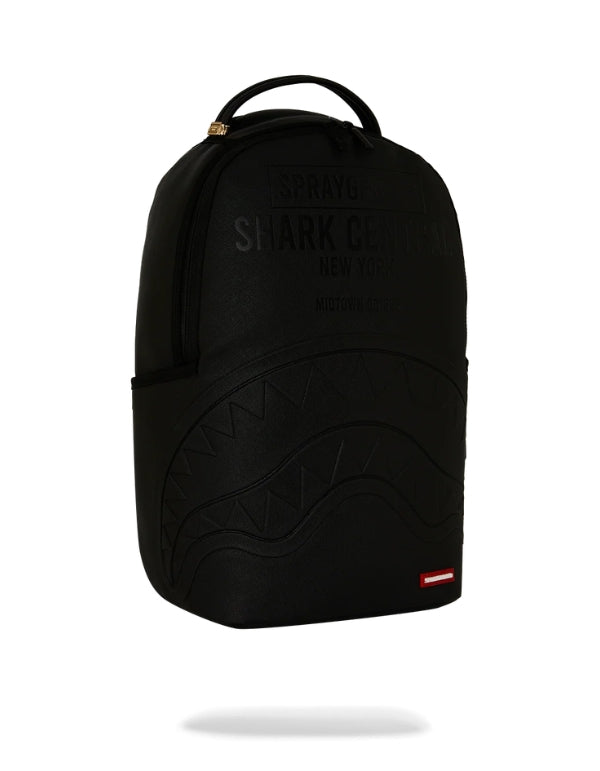 Zaino Shark Central Embossed Black Nylon Backpack