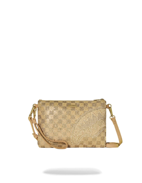 2 Tone Gold Trinity Crossover Clutch