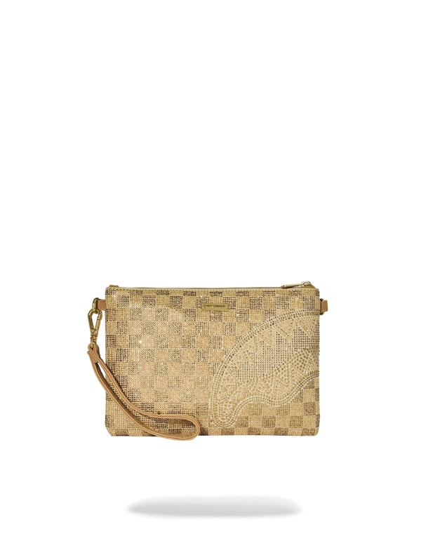 2 Tone Gold Trinity Crossover Clutch