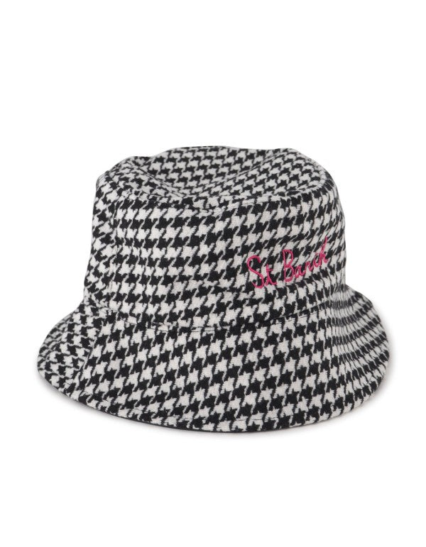 Jude Houndstooth Bucket Hat