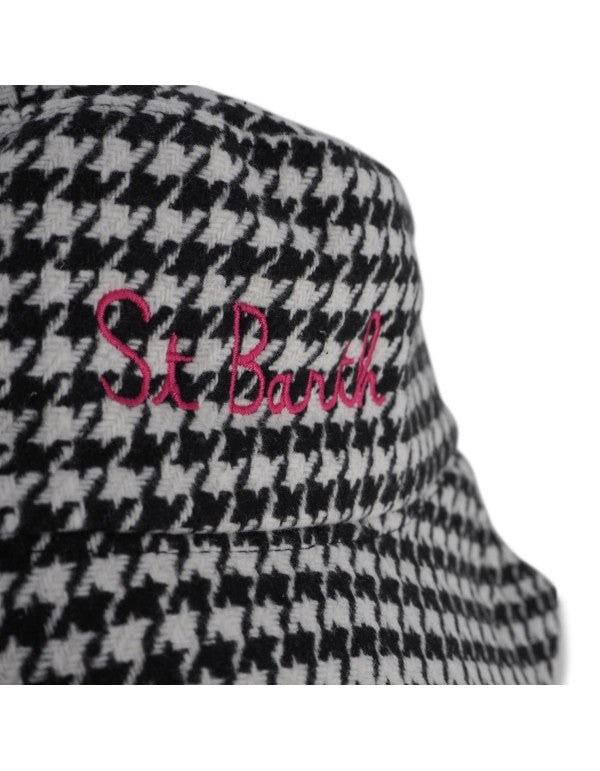 Jude Houndstooth Bucket Hat
