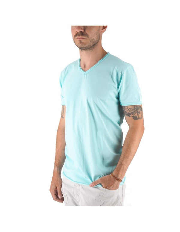 Mosca T-Shirt V-neck Light Blue