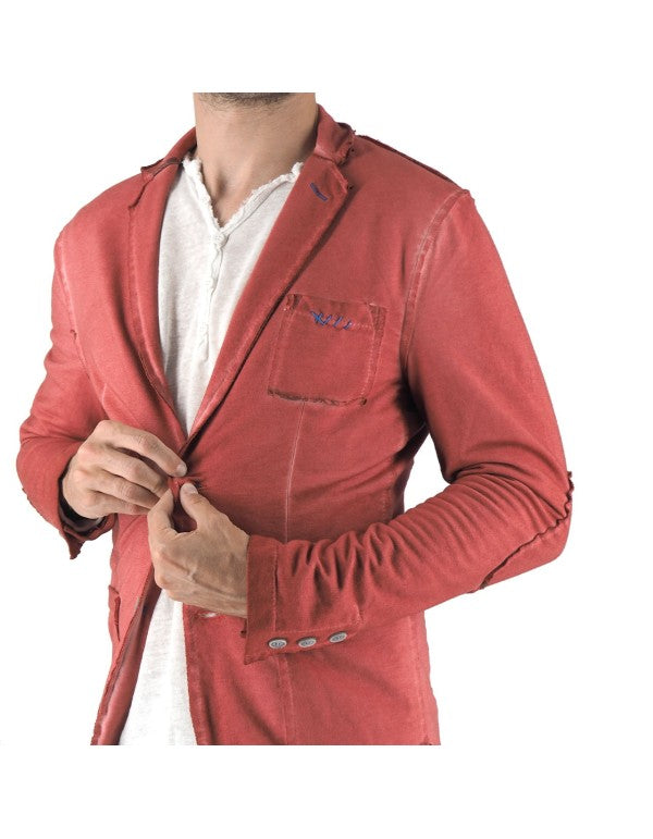 Giacca In Jersey Marsala