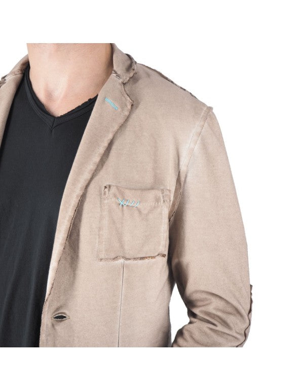 Giacca In Jersey Beige