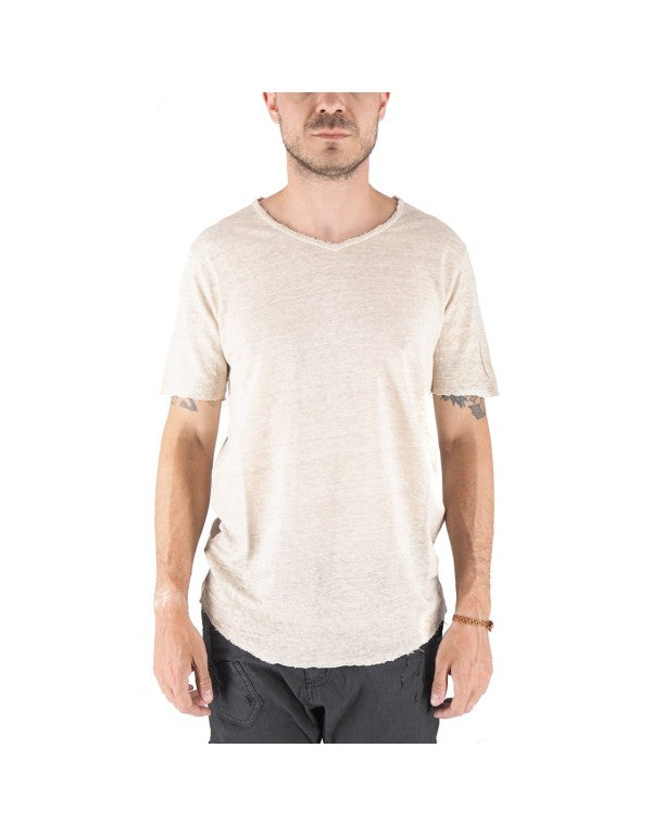 Granada T-Shirt In Pure Linen