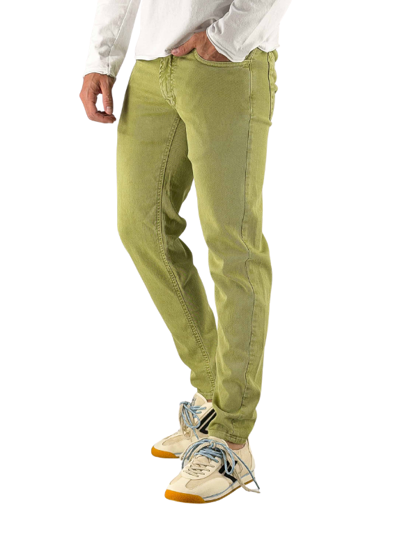 Dusty Green Cotton Bull Trousers