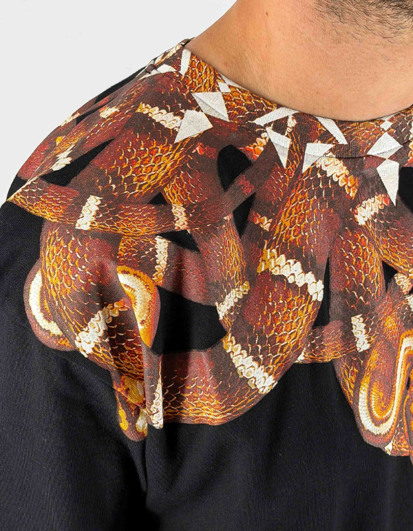 T-shirt Snake Nero/black