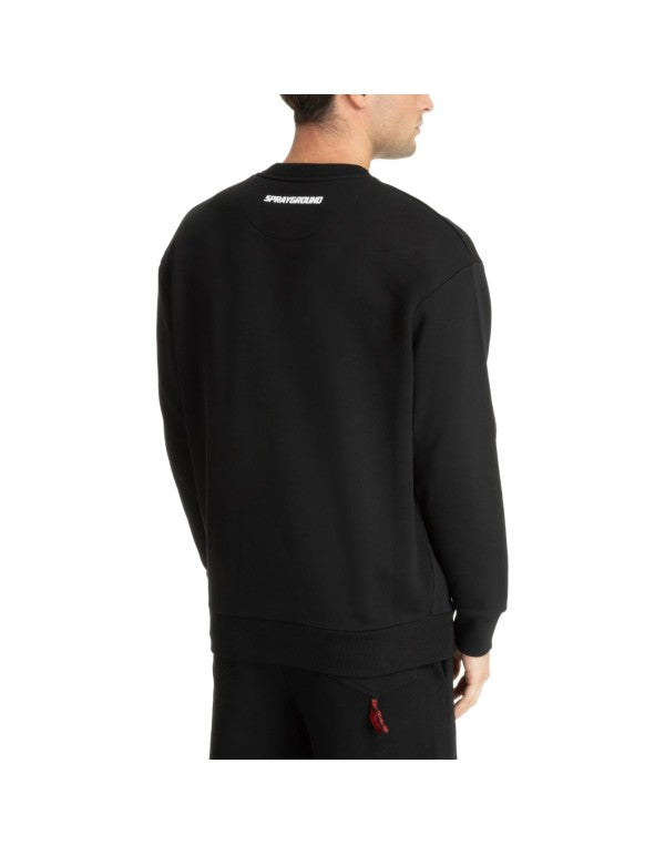 Felpa Girocollo Broken Glass Nero