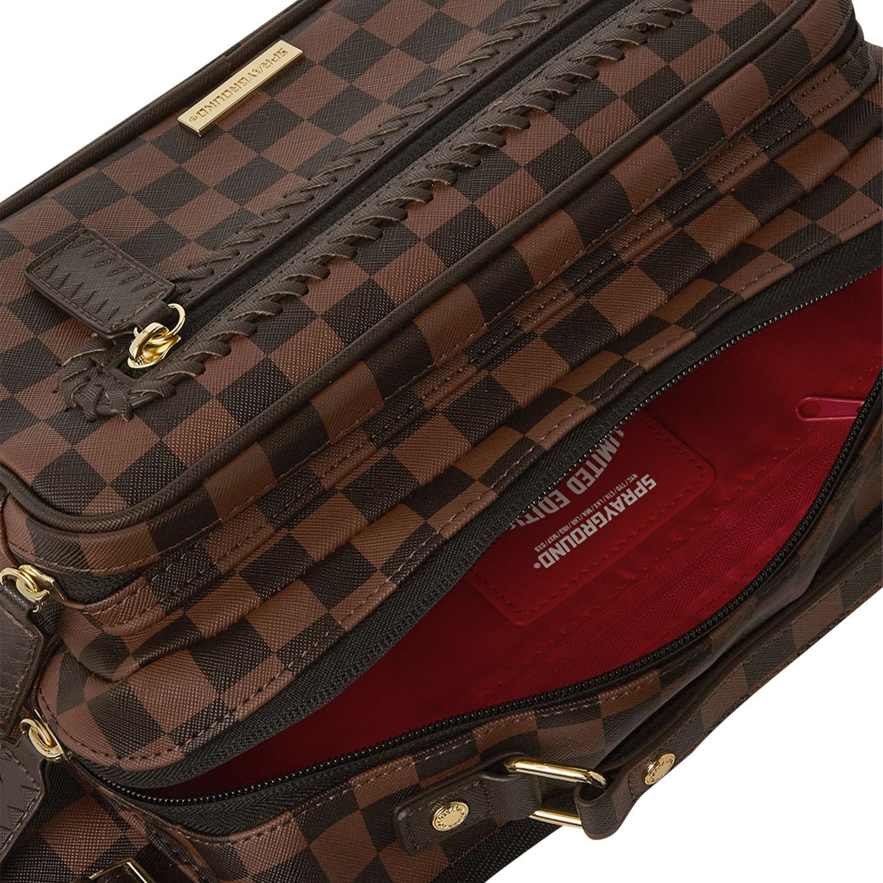 Core Emboss Check Cargo Pouch