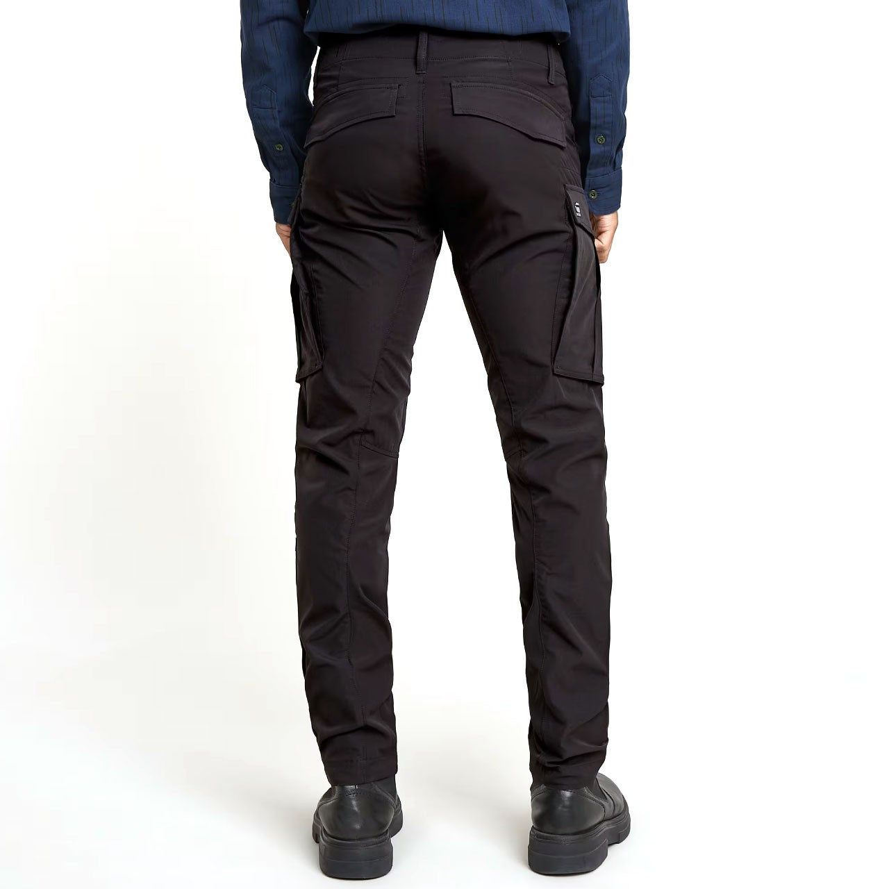 Rovic Zip 3D Regular Tapered Dk Black Pants