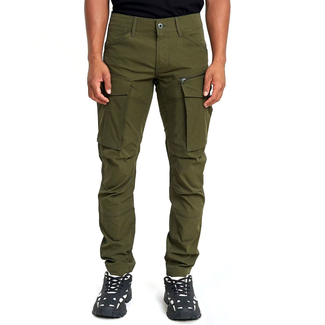 Rovic Zip 3D Regular Tapered Pants Shadow Olive