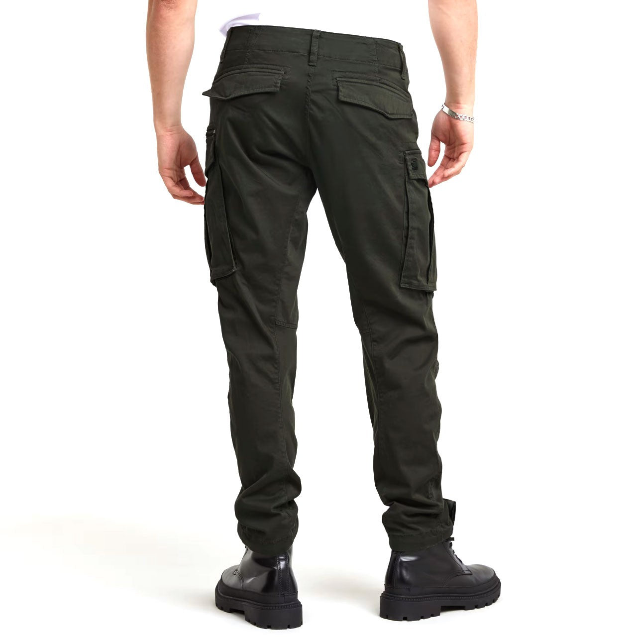 Rovic Zip 3D Regular Tapered Raven Pants