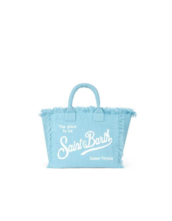 Colette Bag In Light Blue Linen