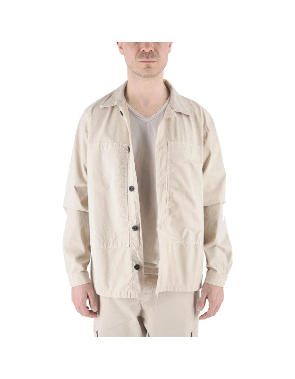 Sand Gabardine Overshirt