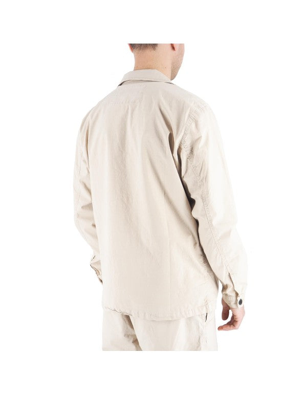 Sand Gabardine Overshirt