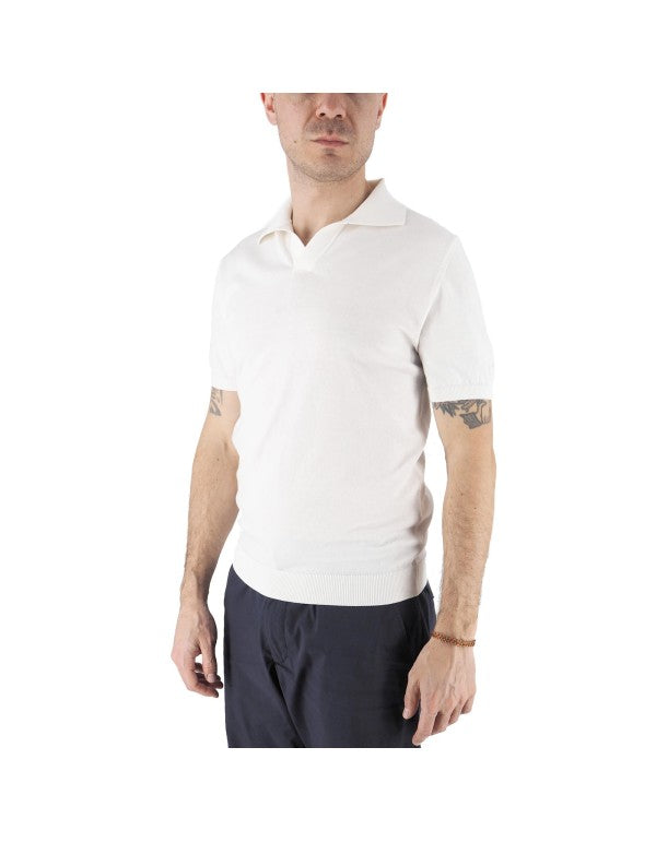 Alassio Cream Knit Polo