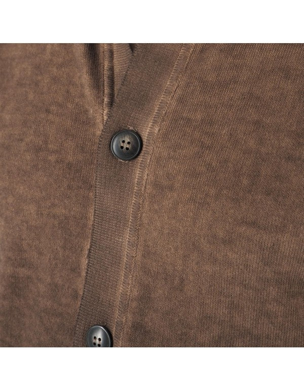 Cardigan 100% Cotone Malpasso Moro