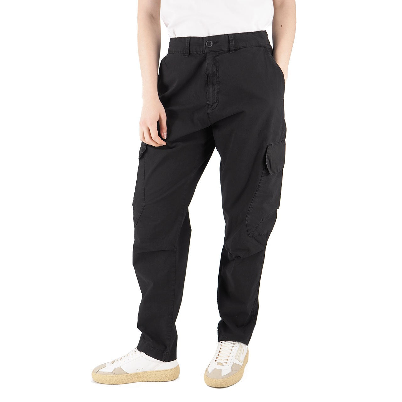 Pantalone Cargo Da Donna Portorico Nero