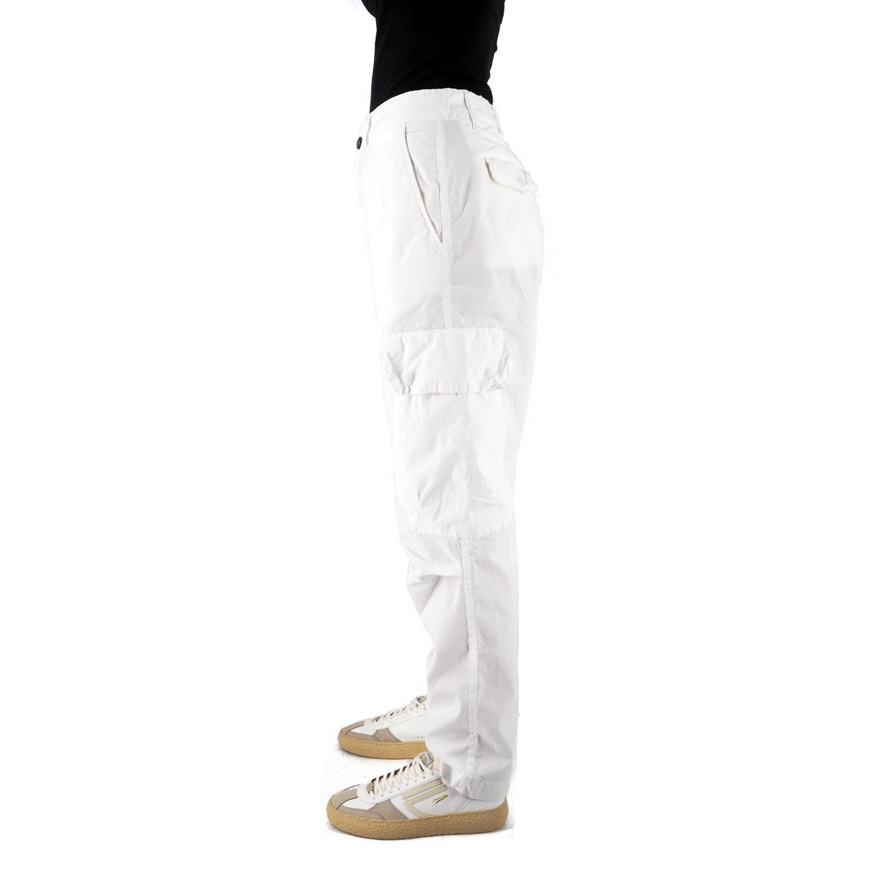 Pantalone Cargo Da Donna Portorico Bianco