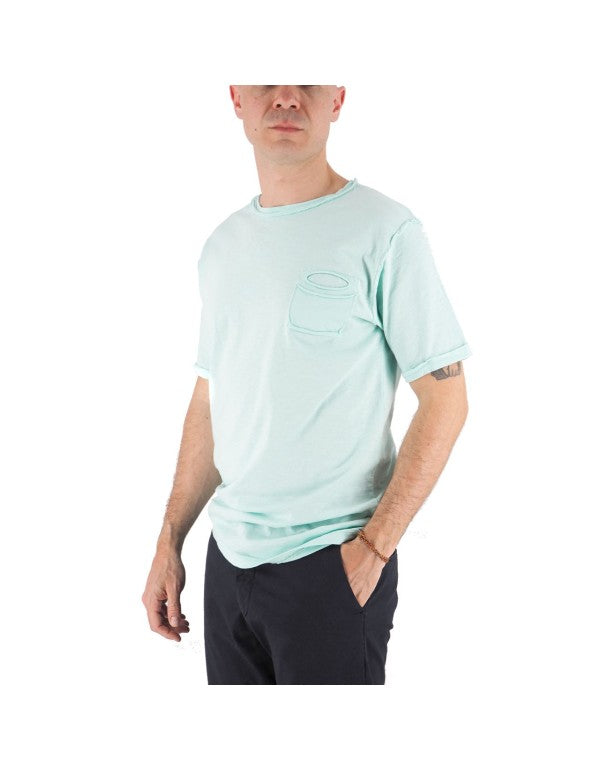 T-Shirt Pocket Fiamma Verde Acqua