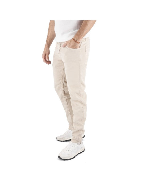 Sand Cotton Bull Trousers
