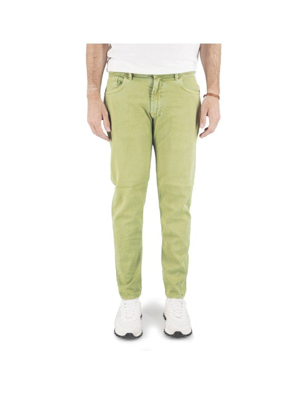 Dusty Green Cotton Bull Trousers