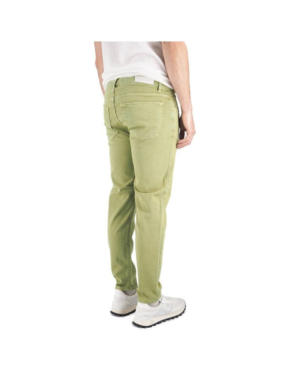 Dusty Green Cotton Bull Trousers