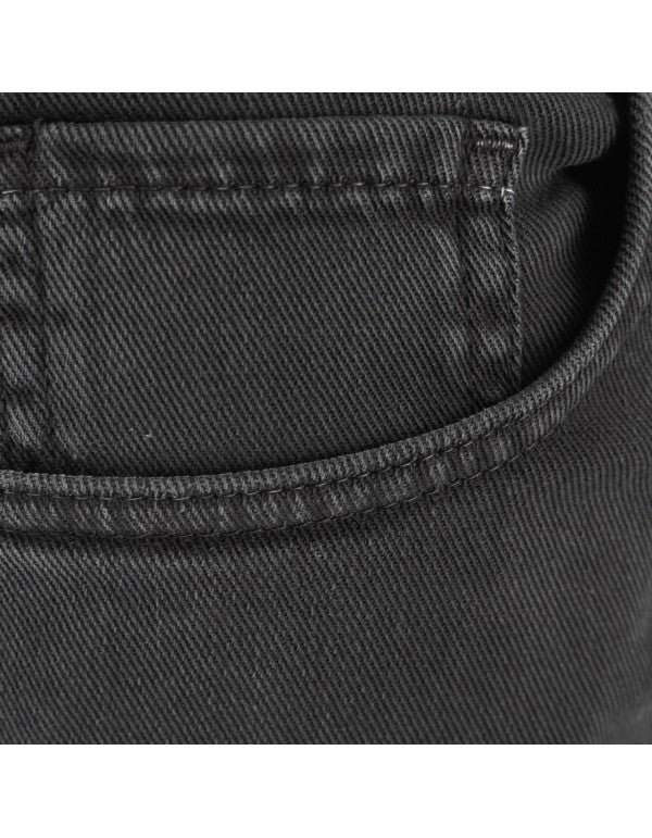 Black Cotton Bull Trousers